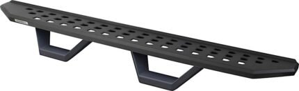 Go Rhino 6944298720PC Running Boards, Powdercoated Textured Black, Steel, with 2-Pairs of RB10 Drop Steps, 4-Door, Crew Cab Pickup (Double Cab), RB20 Raptor-Style Series