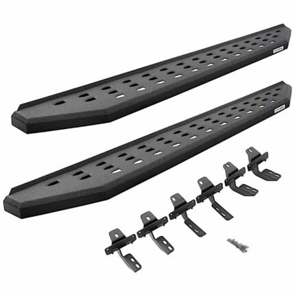 Go Rhino 69443280T Running Boards, Protective Bedliner Coating, Galvanized Steel, Crew Cab Pickup (Double Cab), RB20 Series