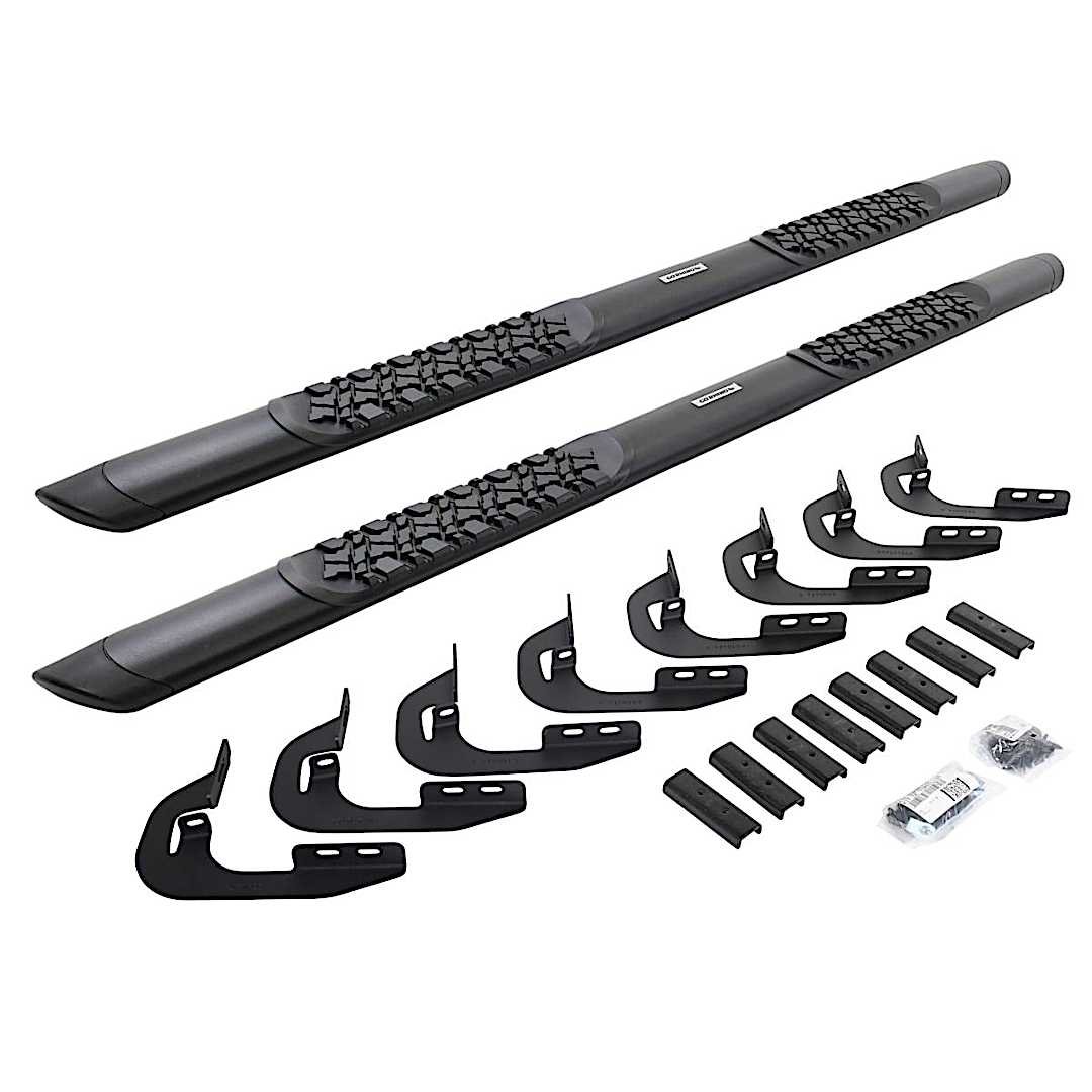 g26v3404787t_1.jpg Go Rhino V3404787T Running Boards, Powdercoated Textured Black, Aluminum, 4-Door, Crew Cab Pickup, V3 Series - Image 1