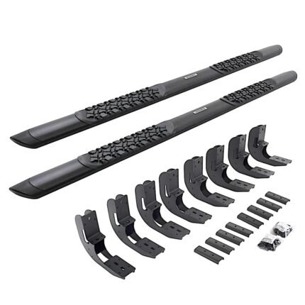 Go Rhino V3404887T Running Boards, Powdercoated Textured Black, Aluminum, 4-Door, Crew Cab Pickup, V3 Series