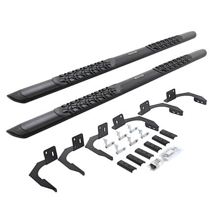 Go Rhino V3409980T Running Boards, Powdercoated Textured Black, Aluminum, 4-Door, Extended Cab Pickup, V3 Series