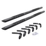 Go Rhino V3418087T Running Boards, Powdercoated Textured Black, Aluminum, 4-Door, Crew Cab Pickup, V3 Series