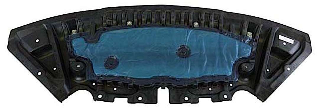 gxl204520152364_1.jpg Genuine Mercedes 204-520-15-23 64 Front, Center Engine Splash Shield - Image 1