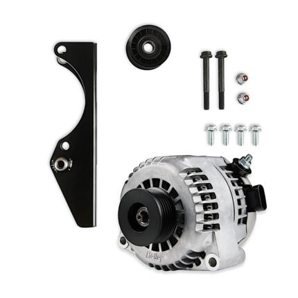 Holley 97-369 Alternator Bracket - Black, Cast Aluminum, Universal, Kit