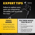 TrueDrive 8-Piece Kit Front, Driver and Passenger Side, Lower Control Arm, All Wheel Drive and Front Wheel Drive, includes Ball Joints and Tie Rod Ends - Image 15