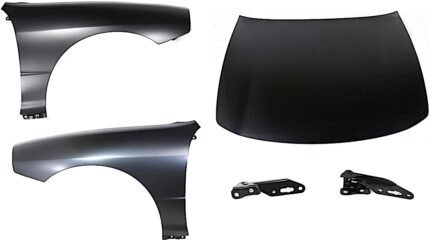 Replacement 5-Piece Kit Factory Style Hood, Steel, Primed, Includes (2) Fender, (1) Hood, and (2) Hood Hinge