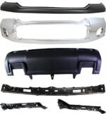 Replacement 6-Piece Kit, Front Primed Bumper Cover, For Models With Steel Lower Bumper, Includes (1) Bumper, (1) Bumper Cover, (3) Bumper Retainer, and (1) Valance