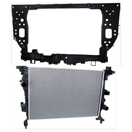Replacement 2-Piece Kit Radiator, 4 Cyl, 1.4L Eng., Plastic Tank