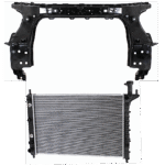 Replacement 2-Piece Kit Radiator, 6 Cyl, 3.6L Eng., Plastic Tank