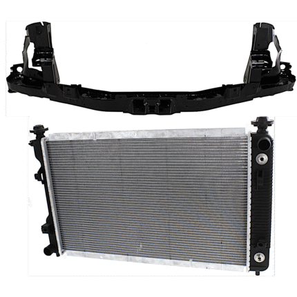Replacement 2-Piece Kit Radiator, 6 Cyl, Plastic Tank
