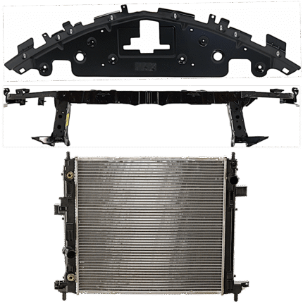 Replacement 3-Piece Kit Radiator, 4 Cyl 2.0L, includes (1) Radiator, (1) Radiator Support, and (1) Radiator Support Cover
