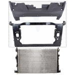 Replacement 3-Piece Kit Radiator, 6 Cyl 3.2L, includes (1) Radiator, (1) Radiator Support, and (1) Radiator Support Cover