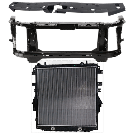 Replacement 3-Piece Kit Radiator, 6 Cyl 3.6L, includes (1) Radiator, (1) Radiator Support, and (1) Radiator Support Cover