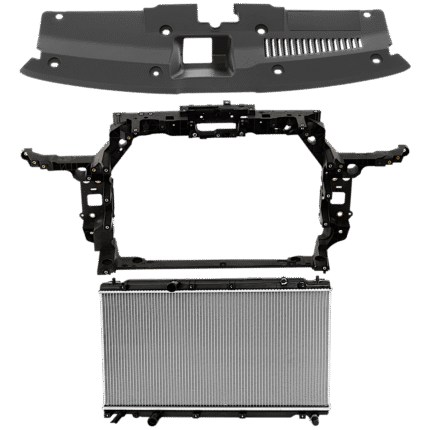 Replacement 3-Piece Kit Radiator, North America Built Vehicle, 4 Cyl 1.5L, includes (1) Radiator, (1) Radiator Support, and (1) Radiator Support Cover