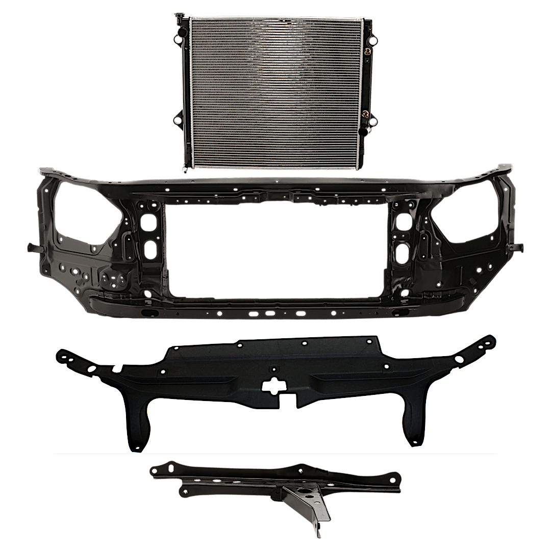 kit-011725-163_1.png Replacement 4-Piece Kit Radiator, 8 Cyl 4.7L, includes (2) Radiator Support, (1) Radiator and (1) Radiator Support Cover - Image 1