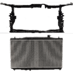 Replacement 2-Piece Kit Radiator, 4 Cyl, Plastic Tank