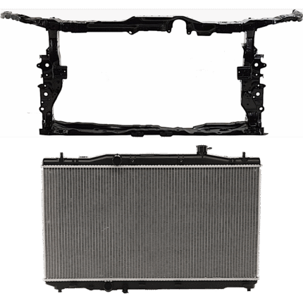 Replacement 2-Piece Kit Radiator, 4 Cyl, Plastic Tank