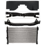 Replacement 4-Piece Kit Radiator, For Models Without Off-Road Package, 4 Cyl 2.4L, includes (2) Radiator Support, (1) Radiator and (1) Radiator Support Cover