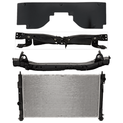 Replacement 4-Piece Kit Radiator, For Models Without Off-Road Package, 4 Cyl 2.4L, includes (2) Radiator Support, (1) Radiator and (1) Radiator Support Cover