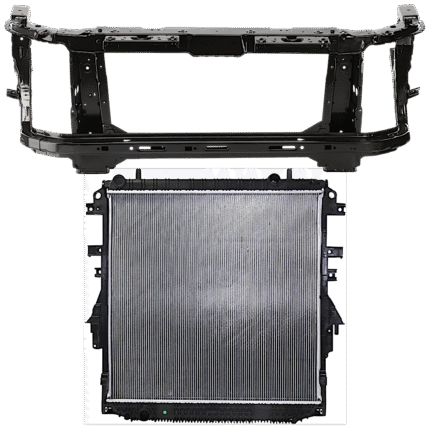 Replacement 2-Piece Kit Radiator, 4 Cyl, 2.5L Eng., Plastic Tank