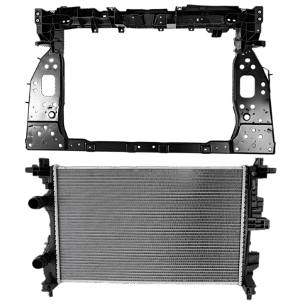 Replacement 2-Piece Kit Radiator, 4 Cyl, 2.4L Eng., Plastic Tank