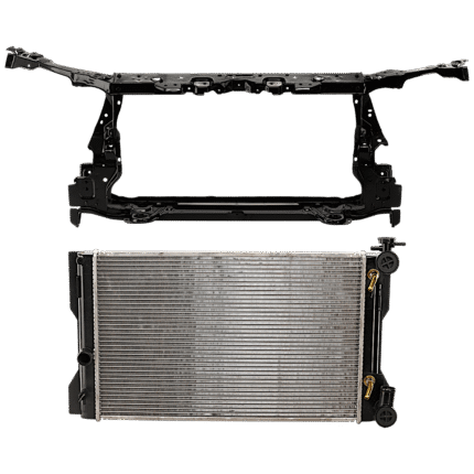 Replacement 2-Piece Kit Radiator, 4 Cyl, 2.4L Eng., Plastic Tank