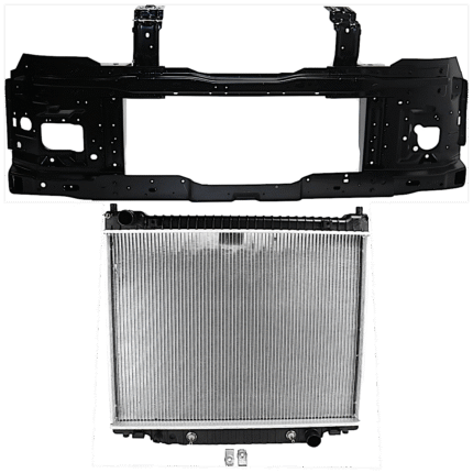 Replacement 2-Piece Kit Radiator, 8 Cyl, 4.6L Eng., Plastic Tank