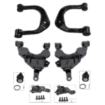TrueDrive 8-Piece Kit Front, Driver and Passenger Side, Upper and Lower Control Arm, Includes (4) Ball Joint and (4) Control Arm