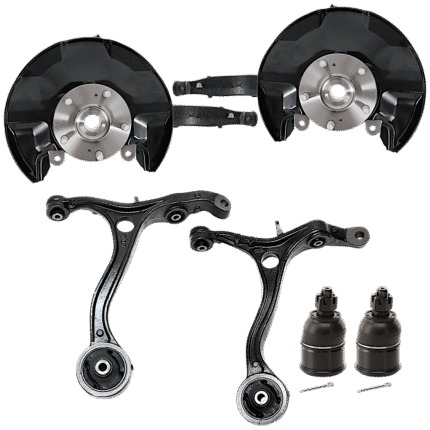 Replacement 6-Piece Kit Front, Driver and Passenger Side Knuckle, Includes (2) Ball Joint, (2) Control Arm, and (2) Knuckle