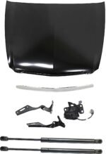 Replacement 7-Piece Kit, Factory Style Hood, Sedan, Left Hand Drive, For Models With Alarm System, Steel, Primed, Includes (1) Hood, (2) Hood Hinge, (1) Hood Latch, (1) Hood Molding, and (2) Lift Support