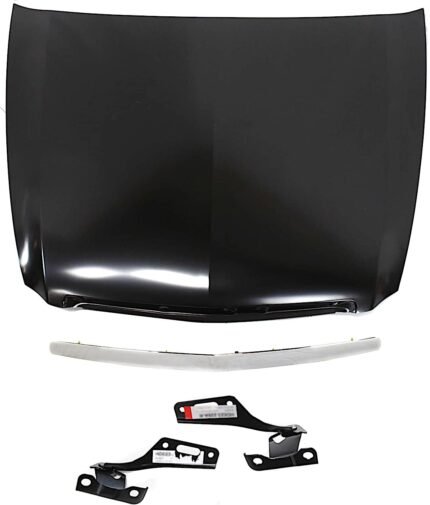 Replacement 4-Piece Kit Factory Style Hood, Steel, Primed, Includes (1) Hood, (2) Hood Hinge, and (1) Hood Molding