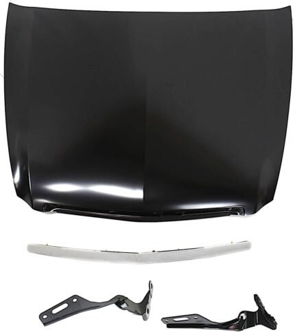 Replacement 4-Piece Kit Factory Style Hood, Steel, Primed, Includes (1) Hood, (2) Hood Hinge, and (1) Hood Molding