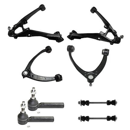 TrueDrive 8-Piece Kit Front, Driver and Passenger Side, Upper and Lower Control Arm with Sway Bar Links and Tie Rod Ends