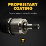 TrueDrive 8-Piece Kit Front, Driver and Passenger Side Axle Assemblies, AWD, includes Brake Discs, Brake Pad Sets, and Control Arms - Image 27