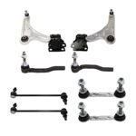 TrueDrive 8-Piece Kit Front, Driver and Passenger Side, Lower Control Arm, With ball joint(s), Non-Greasable, Sway Bar Link - Front - Non-Greasable; Rear - Greasable, includes Sway Bar Links and Tie Rod Ends