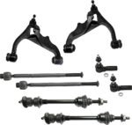 TrueDrive 8-Piece Kit Front, Driver and Passenger Side, Lower Control Arm, with Sway Bar Links and Tie Rod Ends, Four Wheel Drive, For Models With 5 Lug Wheels