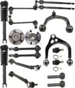 TrueDrive 18-Piece Kit Front, Driver and Passenger Side, Upper and Lower, Forward and Rearward Control Arm Kit, Sedan, RWD, Change Left & Right at Same Time, Non-Adjustable Type, w/o Police Package