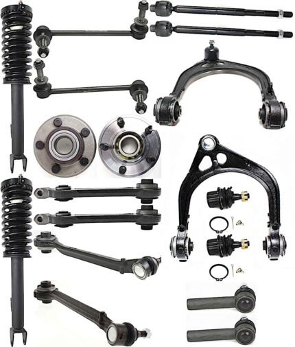 TrueDrive 18-Piece Kit Front, Driver and Passenger Side, Upper and Lower, Forward and Rearward Control Arm Kit, Sedan, RWD, Change Left & Right at Same Time, Non-Adjustable Type, w/o Police Package
