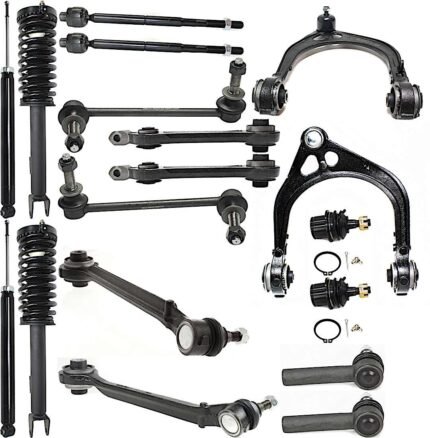 TrueDrive 18-Piece Kit Front, Driver and Passenger Side, Upper and Lower, Forward and Rearward Control Arm Kit, Sedan, RWD, Non-Adjustable, Without Police Pkg and Perf Suspension, Standard Design
