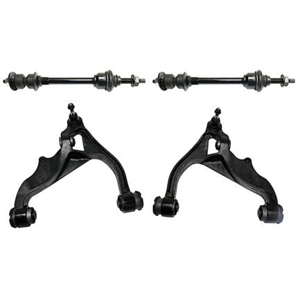 TrueDrive 4-Piece Kit Front, Driver and Passenger Side, Lower Control Arm, with Sway Bar Links