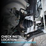 TrueDrive 14-Piece Kit Front, Driver and Passenger Side Axle Assembly, All Wheel Drive, Includes Brake Discs, Brake Pad Sets, and Control Arms - Image 19