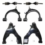 TrueDrive 14-Piece Kit Front, Driver and Passenger Side Axle Assemblies, 4WD, includes Brake Discs, Brake Pad Sets, and Control Arms