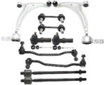 TrueDrive 10-Piece Kit Front, Driver and Passenger Side, Lower Control Arm Kit, Includes (2) Control Arm, (4) Sway Bar Link, and (4) Tie Rod End
