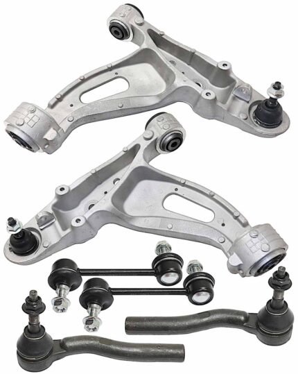 TrueDrive 6-Piece Kit Front, Driver and Passenger Side Control Arm, includes Sway Bar Links and Tie Rod Ends