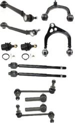 TrueDrive 12-Piece Kit Front, Driver and Passenger Side, Upper and Lower, Forward Control Arm Kit, Sedan, RWD, Change Left & Right at Same Time, Without Police Package, Standard Design, Non-Adjustable Type