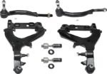 TrueDrive 6-Piece Kit Front, Driver and Passenger Side, Lower Control Arm Kit, Includes (2) Control Arm and (4) Tie Rod End