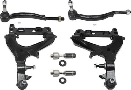 TrueDrive 6-Piece Kit Front, Driver and Passenger Side, Lower Control Arm Kit, Includes (2) Control Arm and (4) Tie Rod End