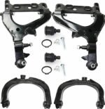 TrueDrive 6-Piece Kit Front, Driver and Passenger Side, Upper and Lower Control Arm Kit, Includes (2) Ball Joint and (4) Control Arm