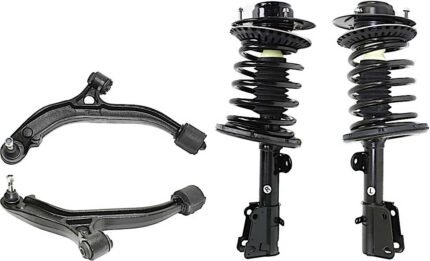 TrueDrive 4-Piece Kit Front, Driver and Passenger Side, Lower Control Arms with Loaded Struts, Front Wheel Drive