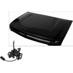 JC Whitney 2-Piece Kit Hood, Includes (1) Hood and (1) Hood Latch